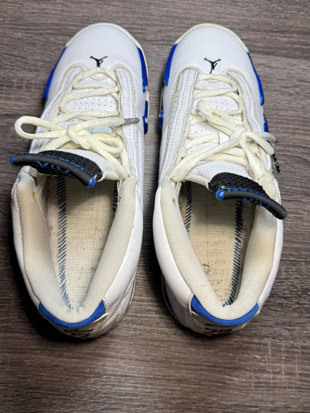 Nike White & Blue Low-Top Sneakers
